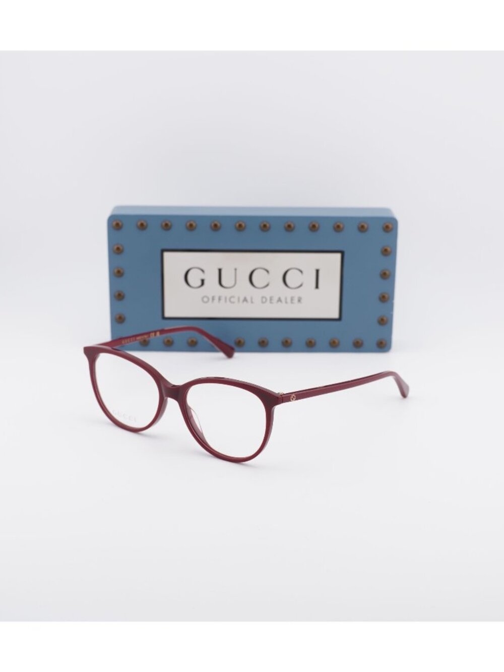 Gucci GG0550O 011 Cat Eye Women Eyeglasses 53mm - Burgundy